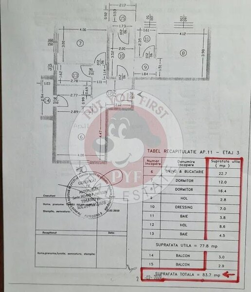 Militari Residence | Apartament 3 camere | 84mp | Decomandat | B12462